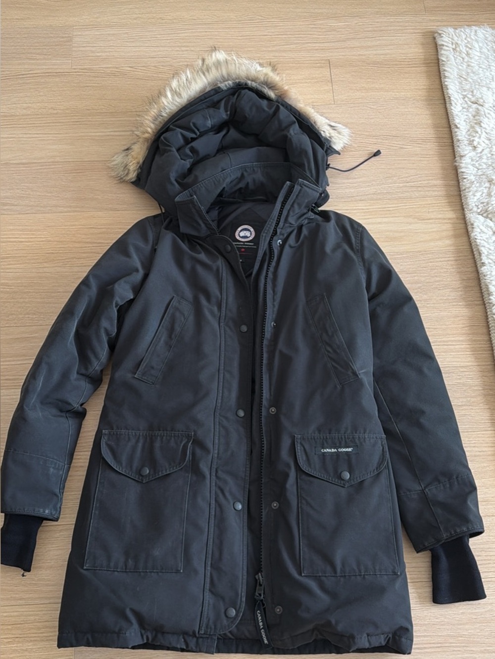Canada goose Black Women’s Parka Coat with Hood